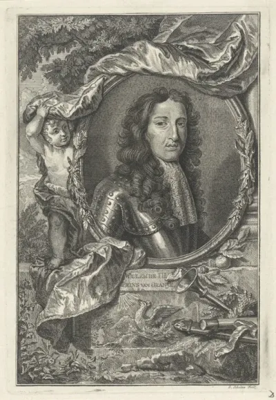 Portret van Willem III (prins van Oranje-Nassau en koning van Engeland)