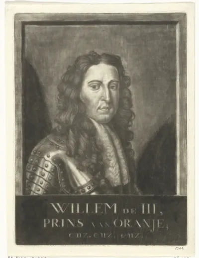 Portret van Willem III, prins van Oranje-Nassau, koning van Engeland