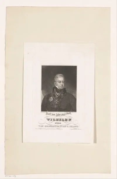Portret van Willem IV Hendrik, koning van Groot-Brittannië en Hannover
