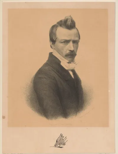 Portret van Willem Jacobs Hofdijk