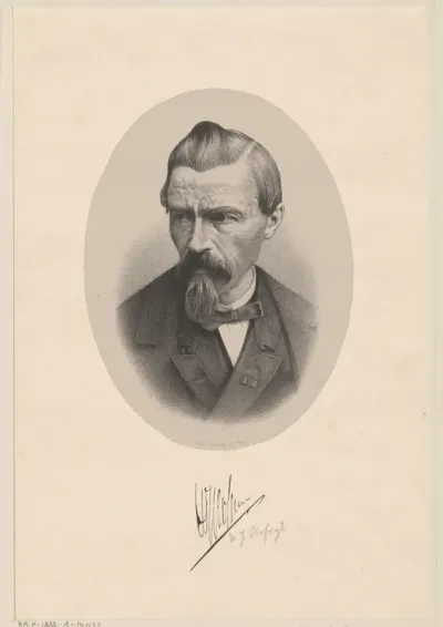 Portret van Willem Jacobs Hofdijk