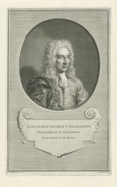 Portret van Willem Jacobs 's Gravesande