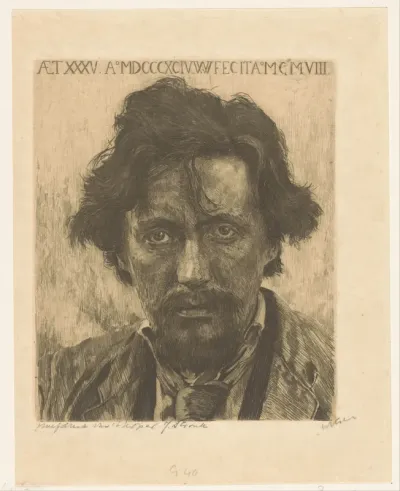 Portret van Willem Kloos