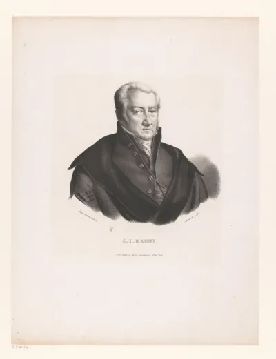 Portret van Willem Leonard Mahne