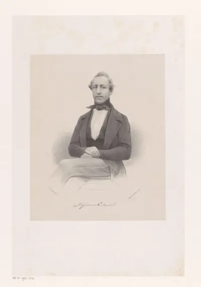 Portret van Willem Petrus Jacobus Maas Geesteranus