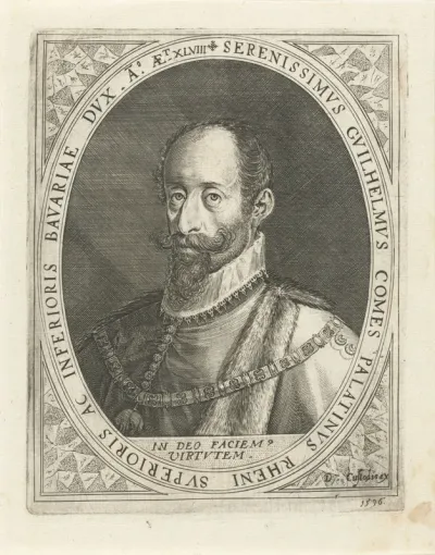 Portret van Willem V de Vrome van Beieren