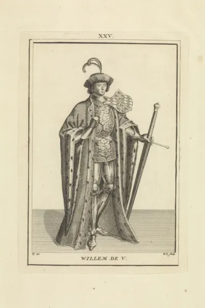Portret van Willem V, graaf van Holland