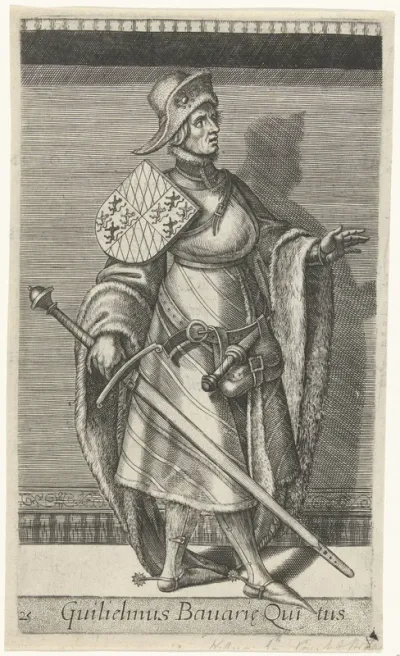 Portret van Willem V, graaf van Holland