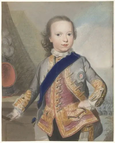 Portret van Willem V, prins van Oranje-Nassau, als kind
