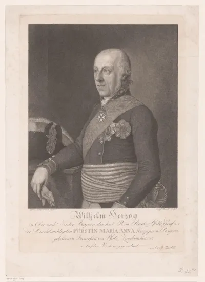 Portret van Willem van Beieren, hertog van Gelnhausen