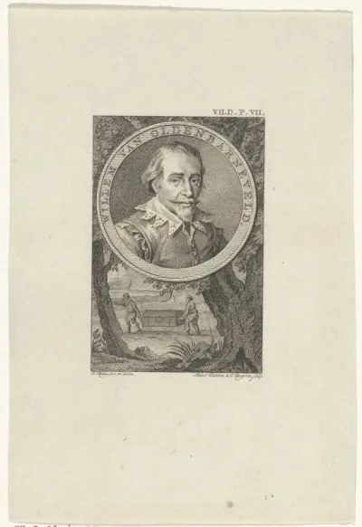 Portret van Willem van Oldenbarnevelt, heer van Stoutenburg