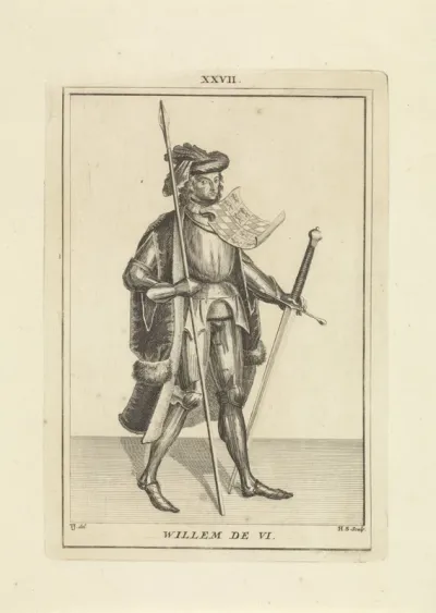 Portret van Willem VI van Henegouwen, Holland en Zeeland