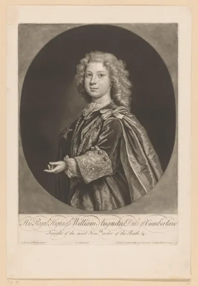 Portret van William Augustus, hertog van Cumberland