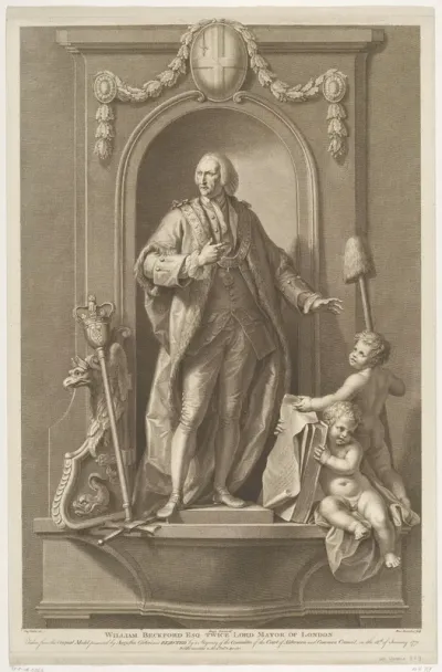 Portret van William Beckford, burgemeester van Londen