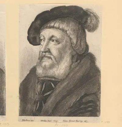 Portret van William Butts, hertog van Suffolk