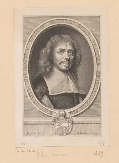 Portret van William Davison op 69-jarige leeftijd