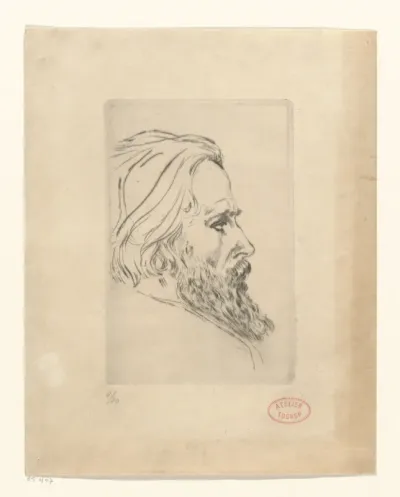 Portret van William Degouve de Nunques