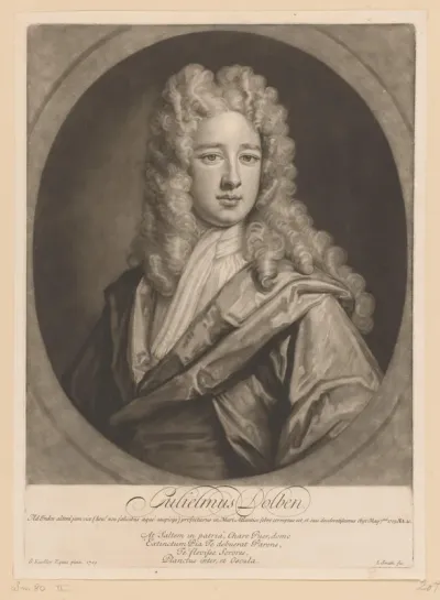 Portret van William Dolben op 20-jarige leeftijd