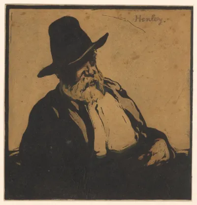 Portret van William Ernest Henley