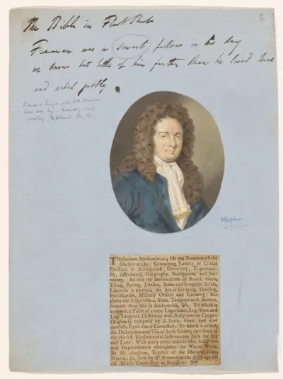 Portret van William Freeman, uitgever en boekhandelaar te Londen