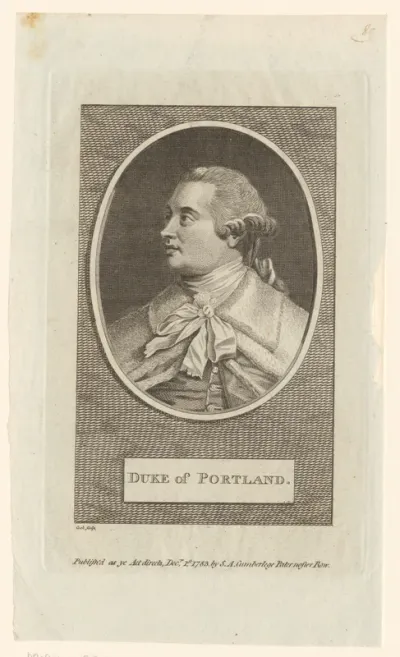 Portret van William Henry Cavendish-Bentinck