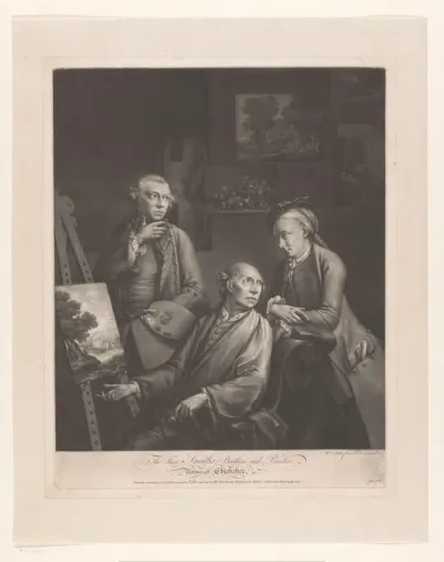 Portret van William, John en George Smith of Chichester