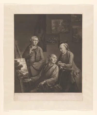 Portret van William, John en George Smith of Chichester