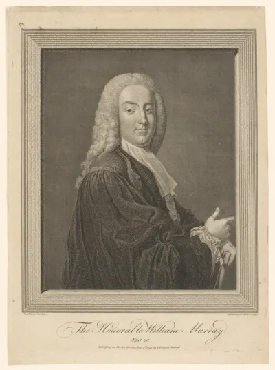 Portret van William Murray op 28-jarige leeftijd