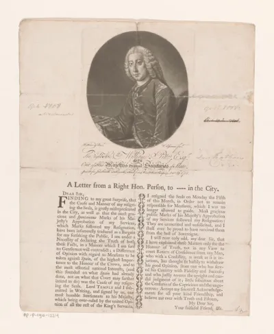 Portret van William Pitt de Oudere