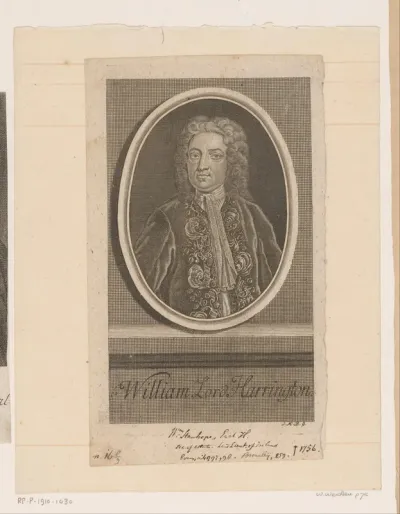 Portret van William Stanhope, Earl of Harrington