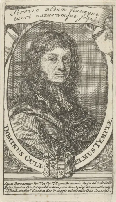 Portret van William Temple, staatsman en diplomaat