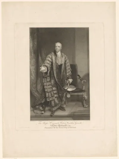 Portret van William Wyndham Grenville