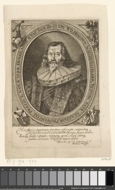 Portret van Willibald Schlüsselfelder von Kirchensittenbach