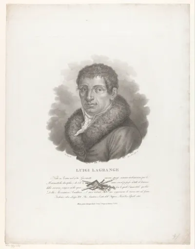 Portret van wiskundige en astronoom Joseph-Louis Lagrange