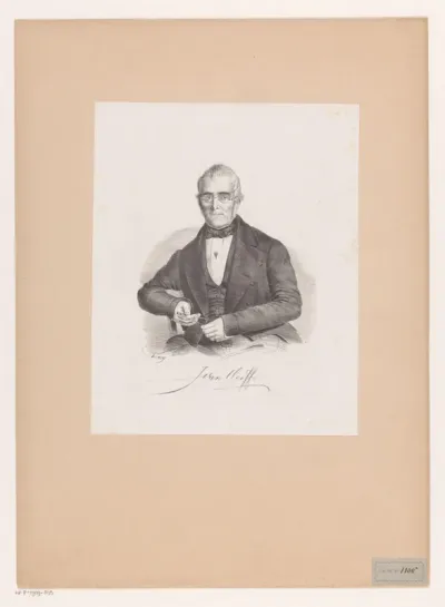 Portret van wiskundige J. van Cleeff