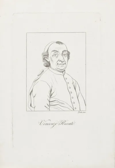 Portret van wiskundige Vincenzo Riccati