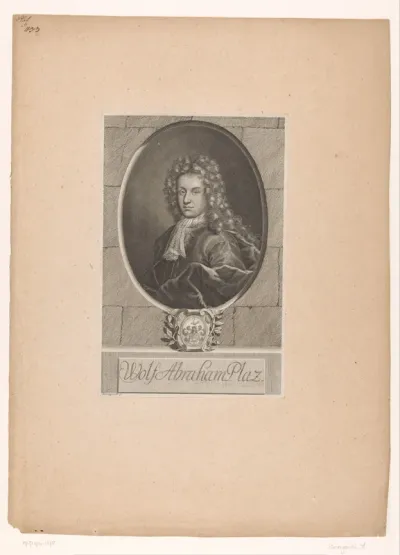 Portret van Wolf Abraham Platz