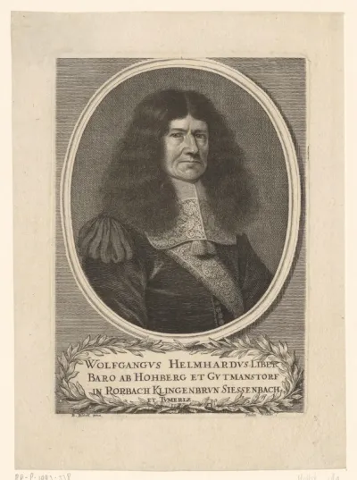 Portret van Wolf Helmhard von Hohberg