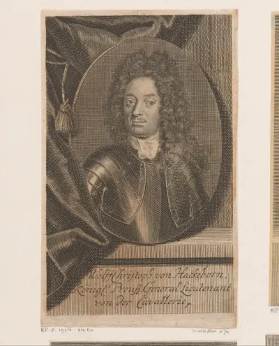 Portret van Wolff Christoph von Hackeborn