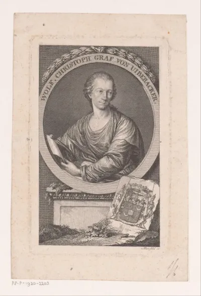 Portret van Wolfgang Christoph von Uiberacker