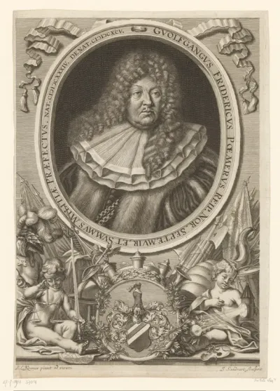 Portret van Wolfgang Friedrich Poemer