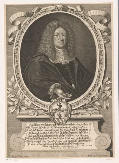 Portret van Wolfgang Heinrich Drewer