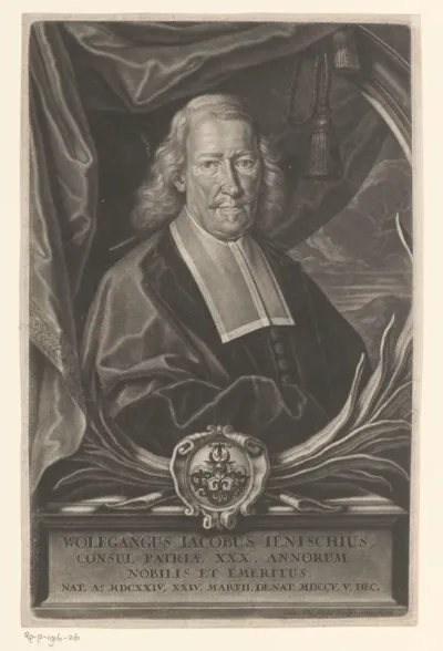 Portret van Wolfgang Jacob Jenisch