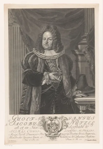 Portret van Wolfgang Jacob Nützel