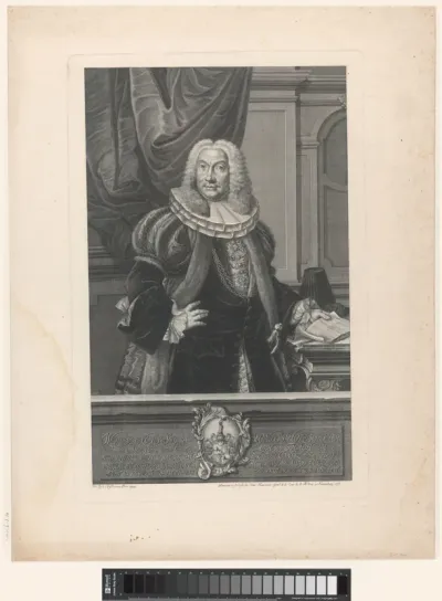 Portret van Wolfgang Sigismund Holzschuher von Aspach und Harrlach auf Thalheim