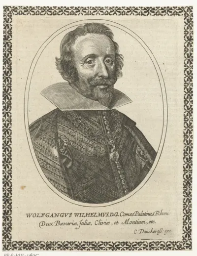 Portret van Wolfgang Willem, paltsgraaf van de Palts-Neuburg in ovaal
