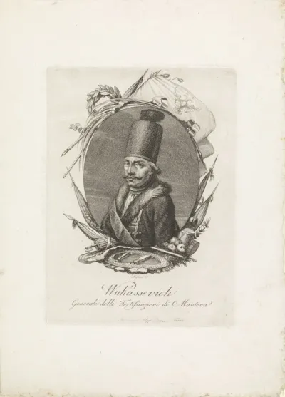 Portret van Wukassevich, generaal van Mantua