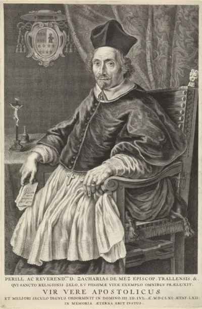 Portret van Zacharias de Mez, bisschop van Tralles