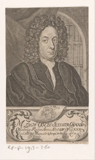 Portret van Zacharias Goeze
