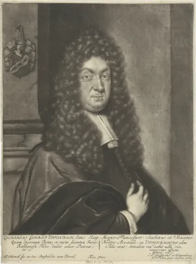 Portret van Zacharias Konrad Uffenbach